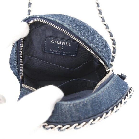 CHANEL Matelasse ChainShoulder Bag Denim Navy - Picture 11 of 11